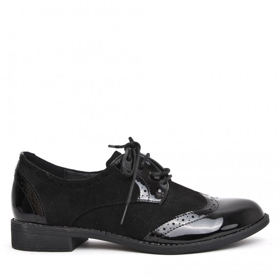 Derby in faux leather for women