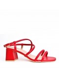 Big size 41-44 -Faux leather heeled sandal