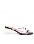 Big size 41-44 -Faux leather heeled sandal