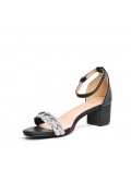 Big size 41-44 -Faux leather heeled sandal