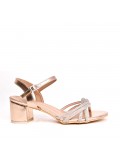 Big size 41-44 -Faux leather heeled sandal