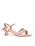 Big size 41-44 -Faux leather heeled sandal