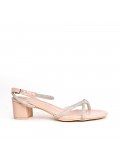 Big size 41-44 -Faux leather heeled sandal