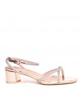 Big size 41-44 -Faux leather heeled sandal