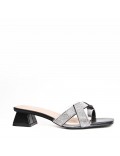 Big size 41-44 -Faux leather heeled sandal