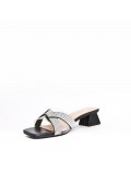 Big size 41-44 -Faux leather heeled sandal