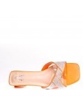 Big size 41-44 -Faux leather heeled sandal