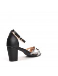 Big size 41-44 -Faux leather heeled sandal