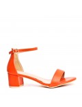 Big size 41-44 -Faux leather heeled sandal