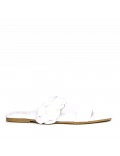 Grande Taille 41-44 - Sandale plate en mix matières