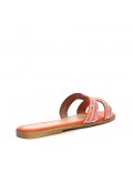 Big size 41-44 -Flat sandal in mixed materials