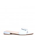 Talla grande 41-44Sandalia plana en mezcla de materiales 