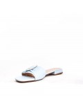 Big size 41-44 -Flat sandal in mixed materials