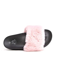 Winter fur slipper