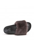 Winter fur slipper