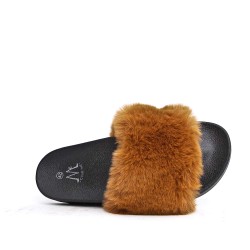 Winter fur slipper