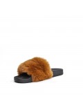 Winter fur slipper