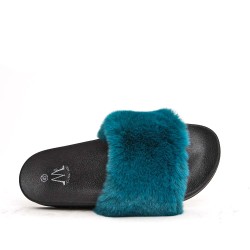 Winter fur slipper