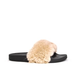 Winter fur slipper