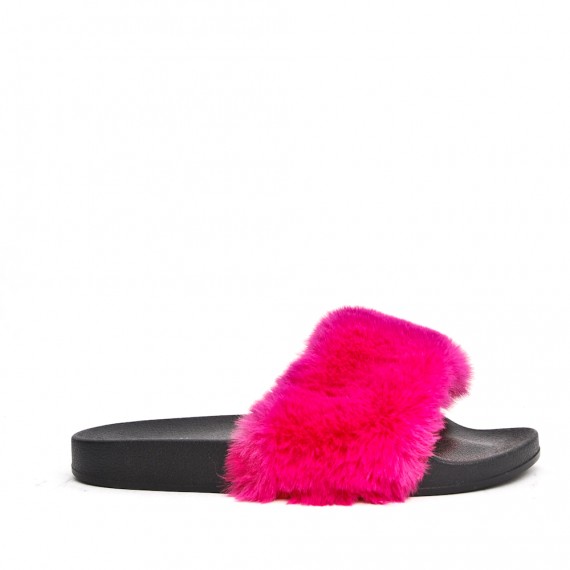 Winter fur slipper