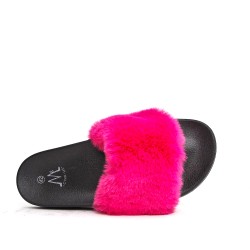 Winter fur slipper