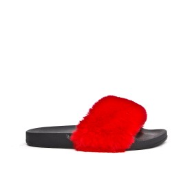 Winter fur slipper