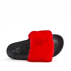 Winter fur slipper