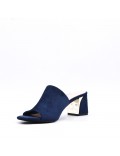 Faux leather heeled sandal