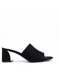 Faux leather heeled sandal