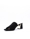 Faux leather heeled sandal