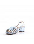 Faux leather heeled sandal