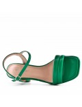 Faux leather heeled sandal