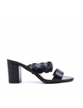 Faux leather heeled sandal