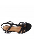 Faux leather heeled sandal