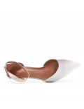 Faux leather heeled sandal