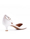 Faux leather heeled sandal