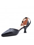 Faux leather heeled sandal