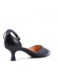 Faux leather heeled sandal