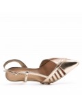 Faux leather heeled sandal