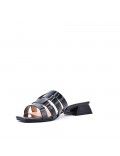 Faux leather heeled sandal