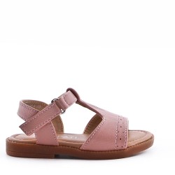 Sandale fille en simili cuir