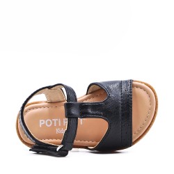 Sandale fille en simili cuir