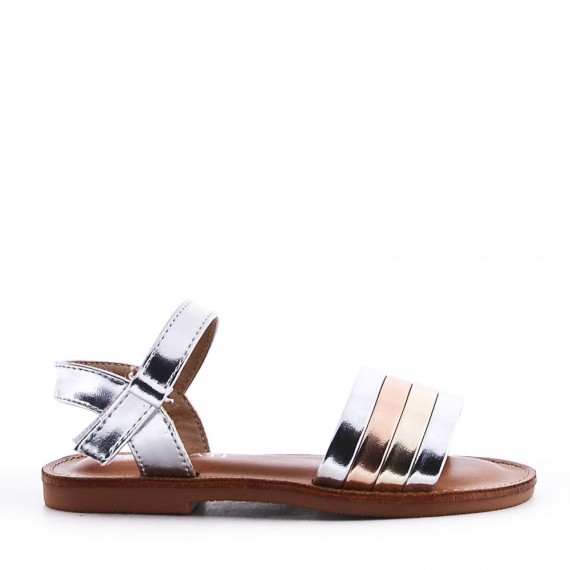 Sandale fille en simili cuir