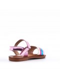 Sandale fille en simili cuir