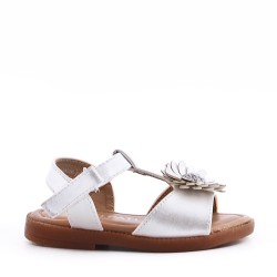 Sandale fille en simili cuir