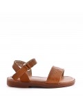 Sandale fille en simili cuir