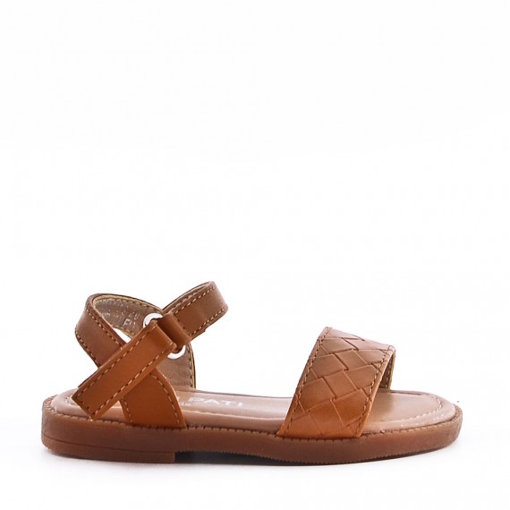 Sandale fille en simili cuir