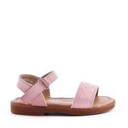 Sandale fille en simili cuir