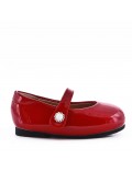 Ballerine fille en simili cuir 