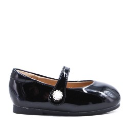 Ballerine fille en simili cuir 